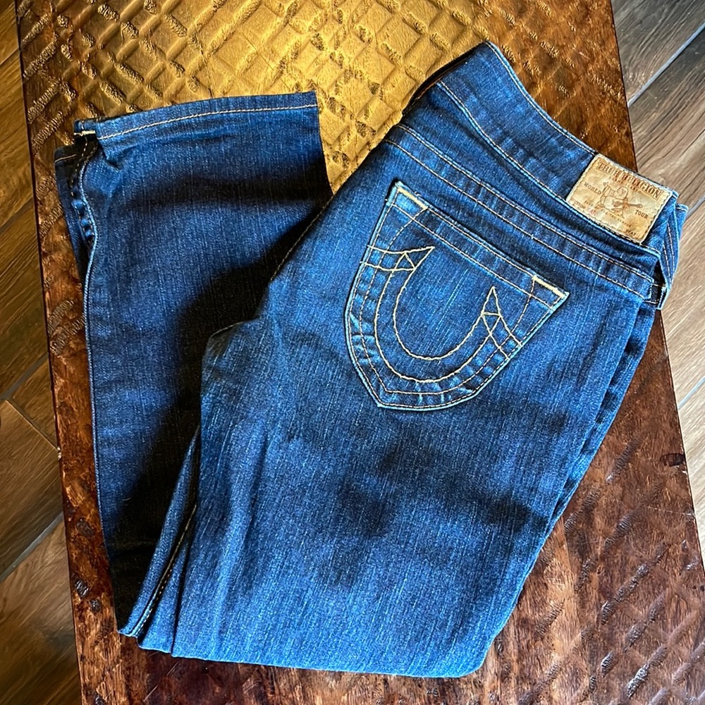 EUC True Religion Kate Capri  Jeans. Size 32